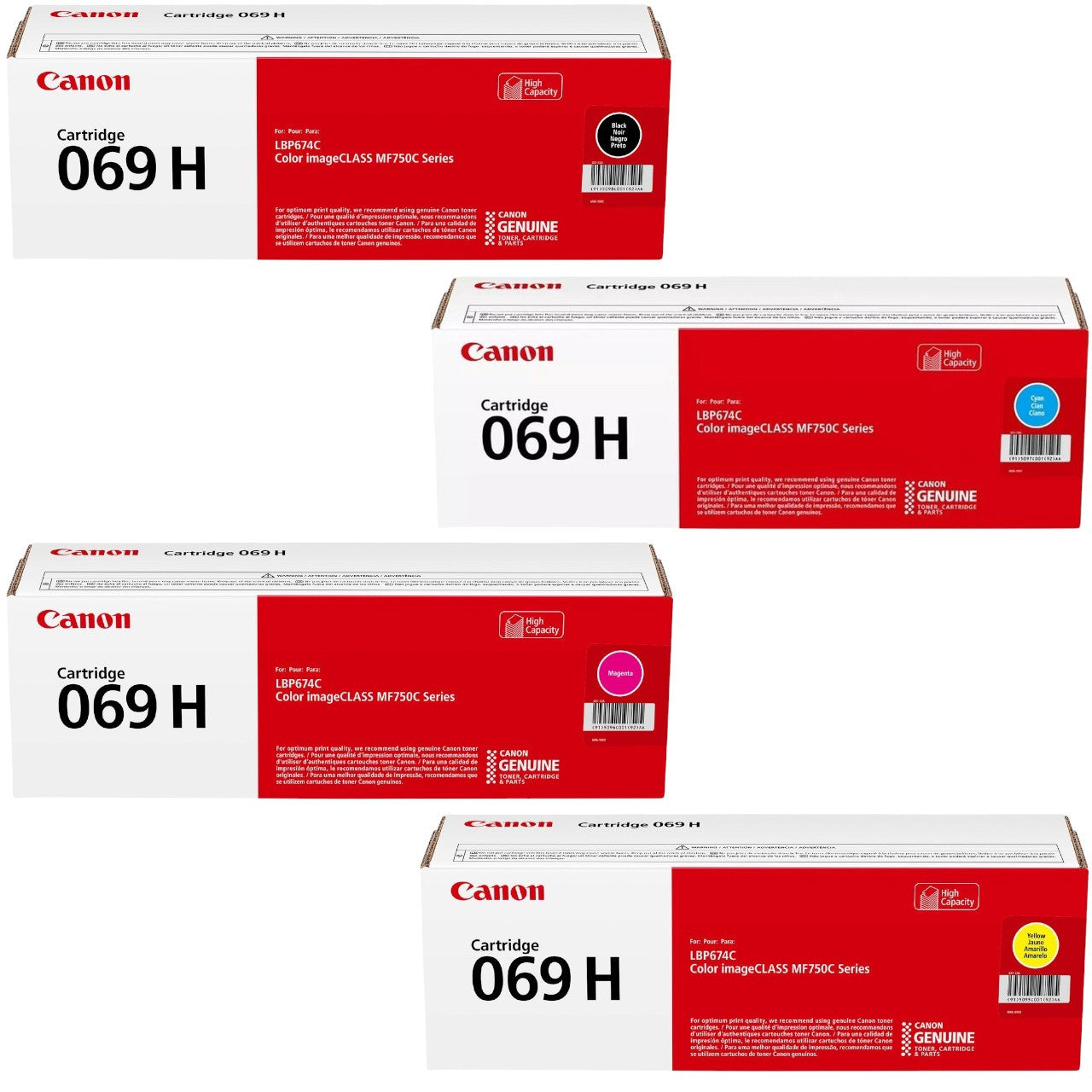 Canon 069H Genuine Toner Cartridge