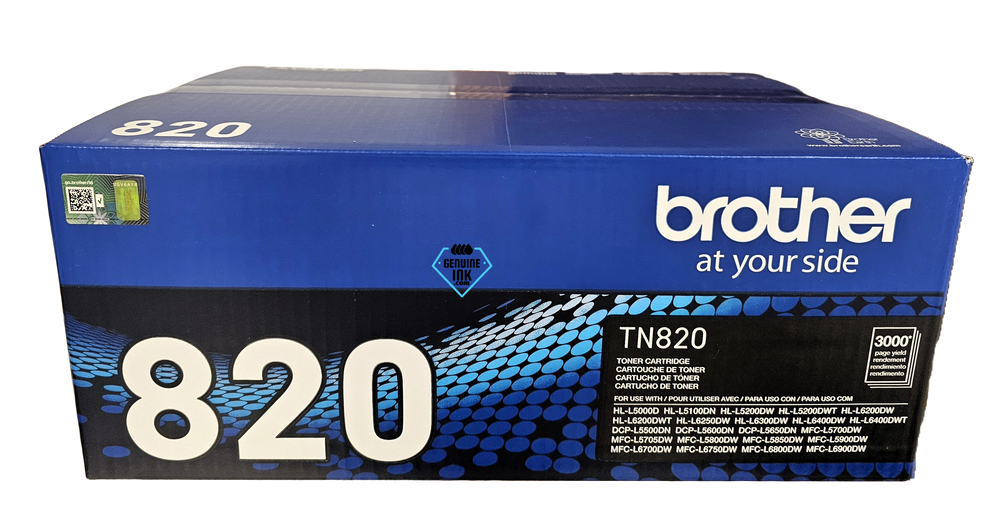 Brother TN820 Genuine Black Toner Cartridge