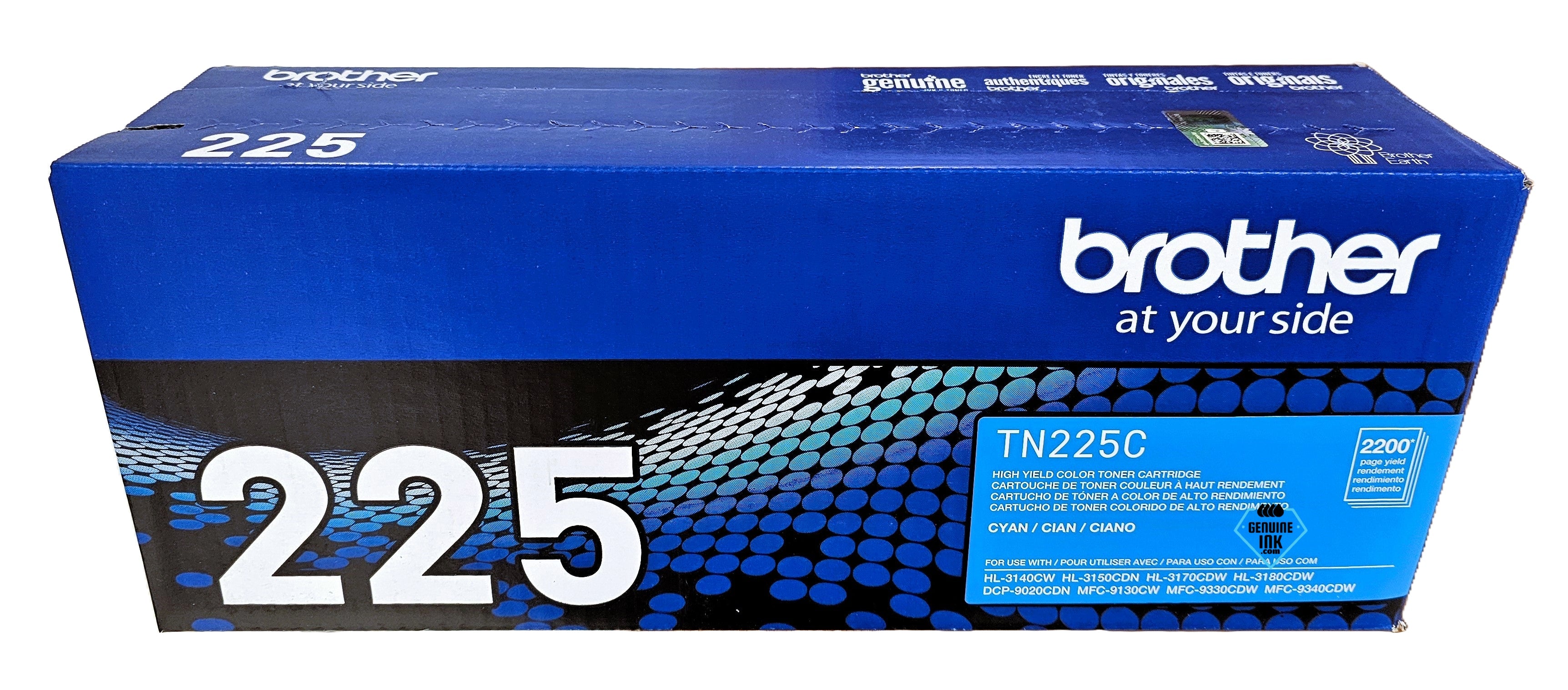 Brother TN225 Genuine Black Toner Cartridge