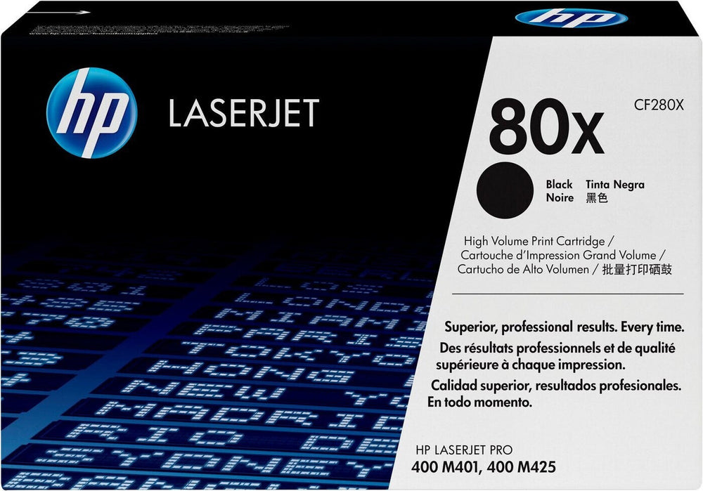 HP 80X CF280X Genuine Black Toner Cartridge