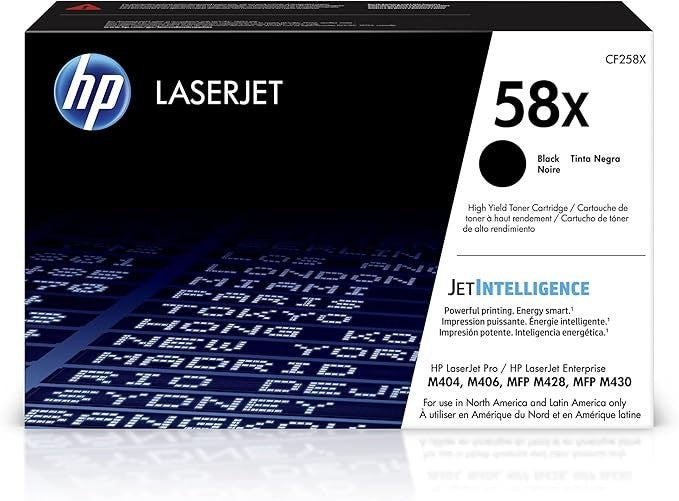 HP 58X CF258X Genuine Black Toner Cartridge