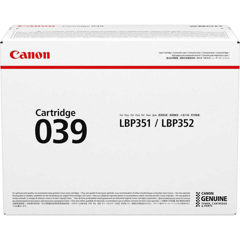Canon 039 0287C001 Genuine Black Toner Cartridge