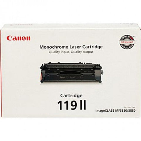 Canon 119II 3480B001 Genuine Black Toner Cartridge