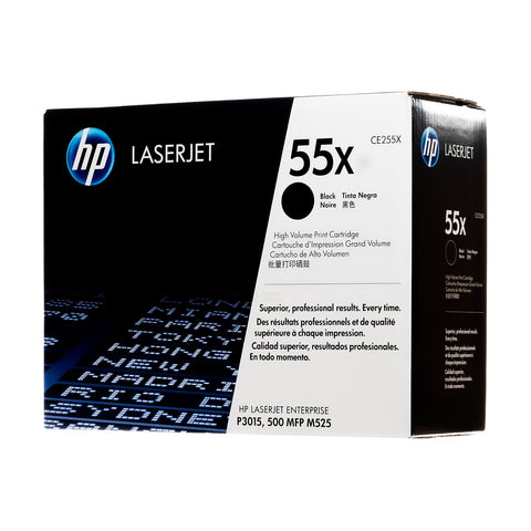 HP 55X CE255X Genuine Black Toner Cartridge