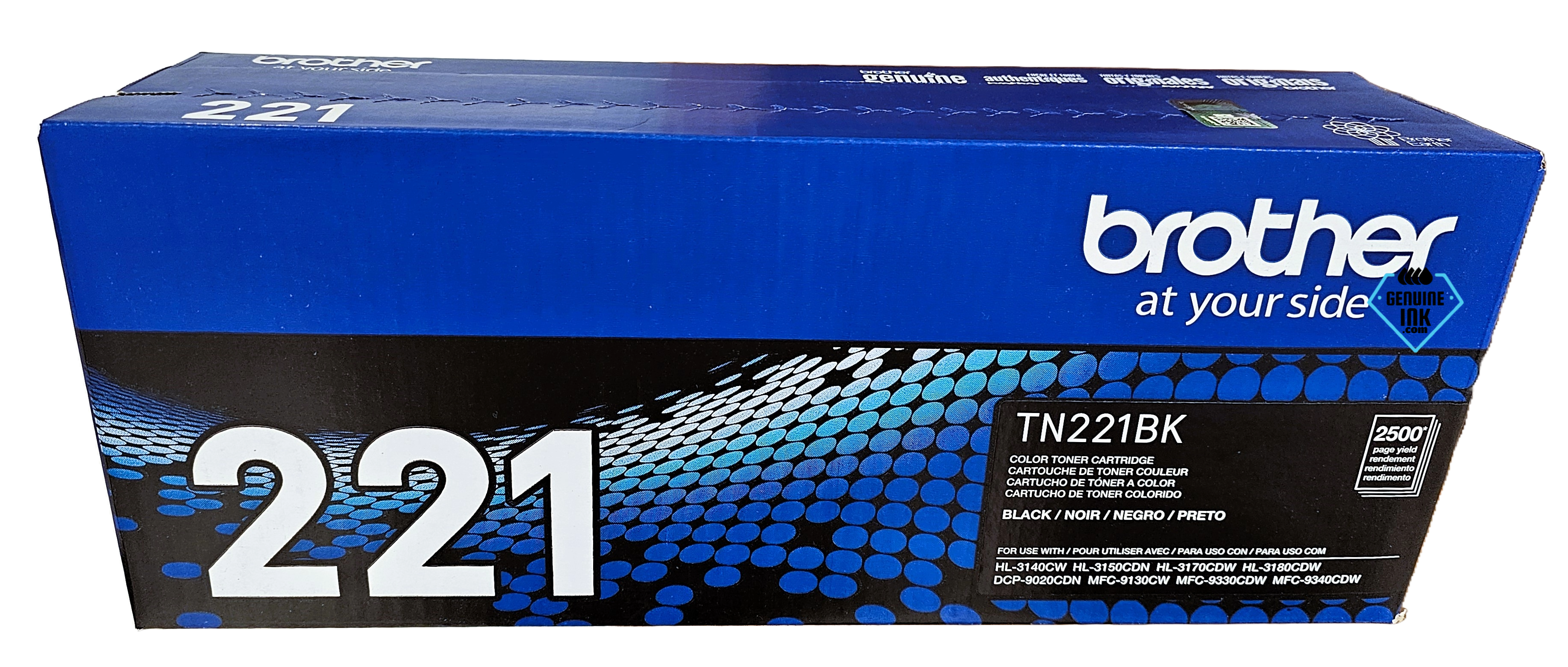 Brother TN225 Genuine Black Toner Cartridge
