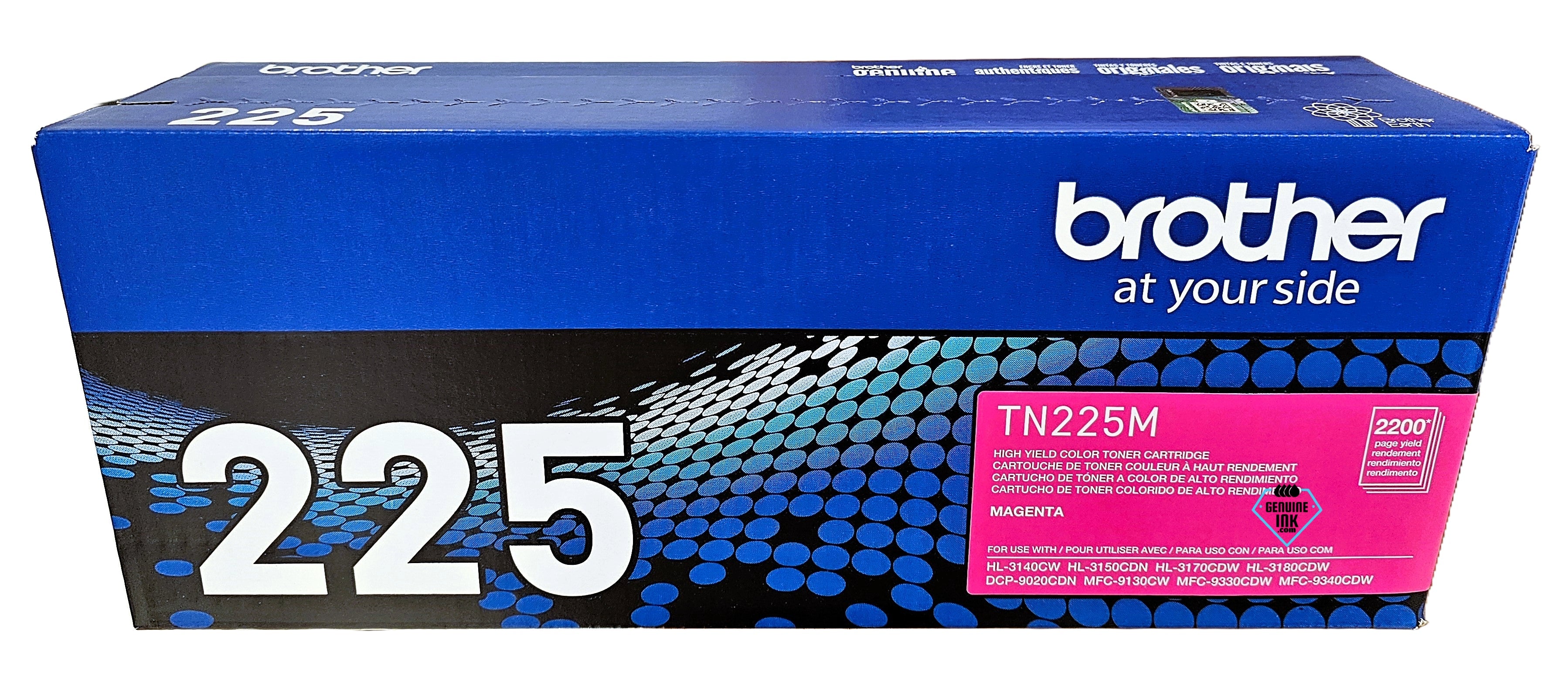 Brother TN225 Genuine Black Toner Cartridge