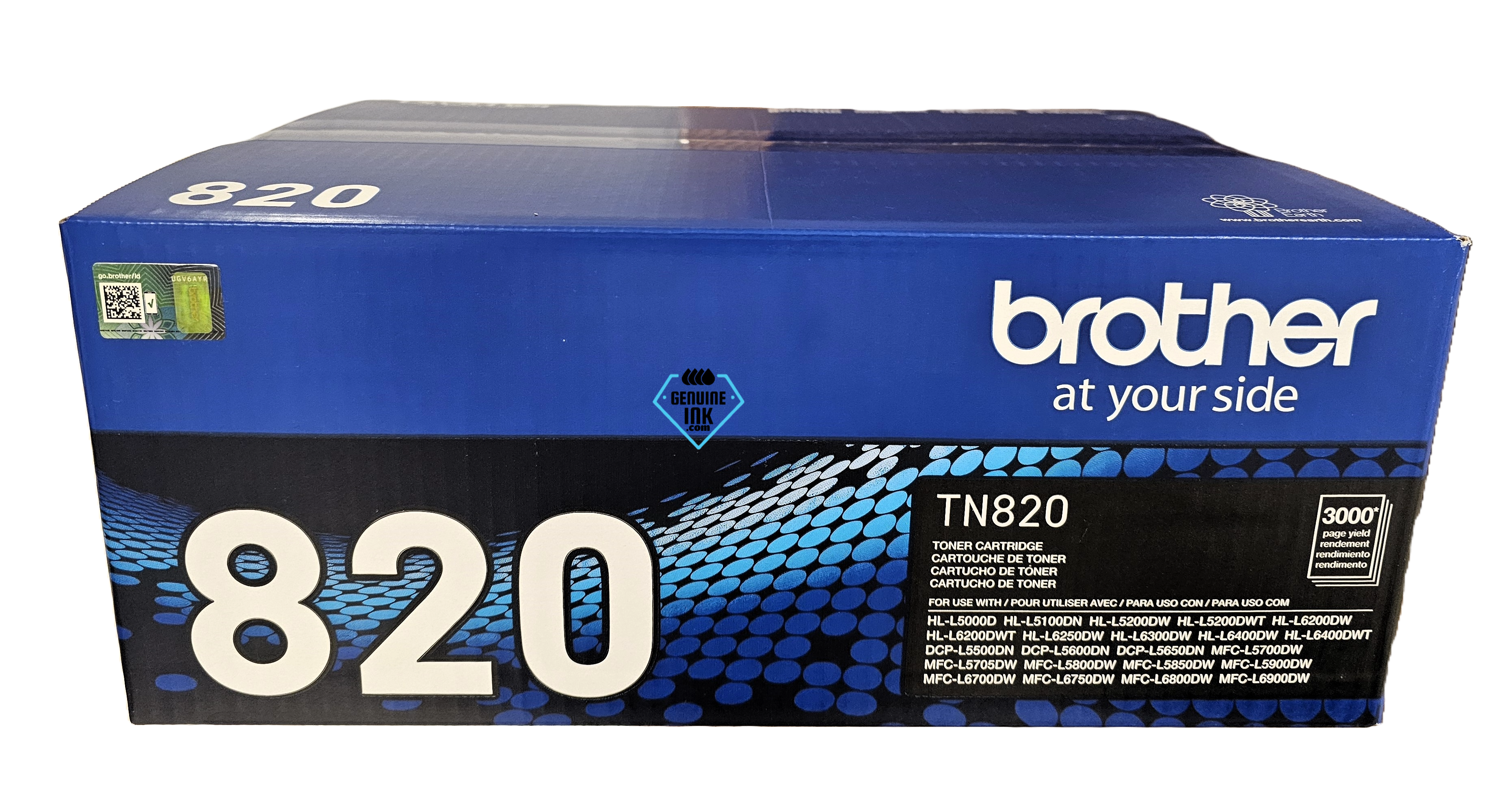 Brother TN820 Genuine Black Toner Cartridge
