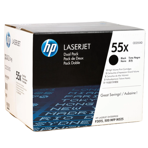 HP 55XD CE255XD Genuine Black Toner Cartridge