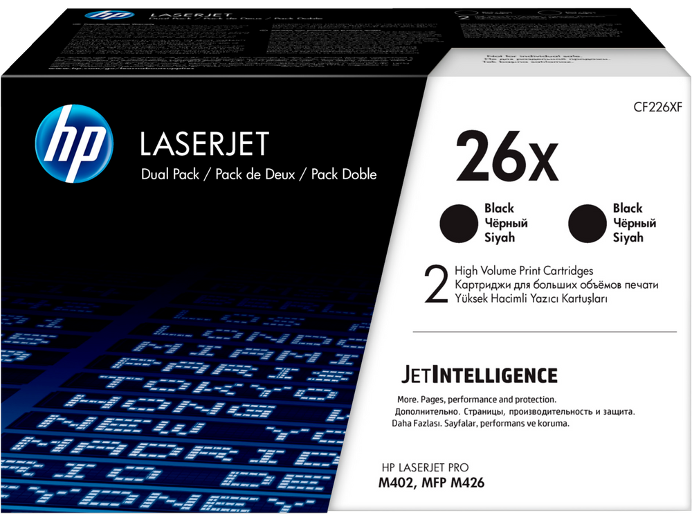 HP 26XD CF226XD Genuine Black Toner Cartridge