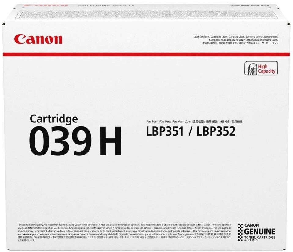 Canon 039H Genuine Black Toner Cartridge