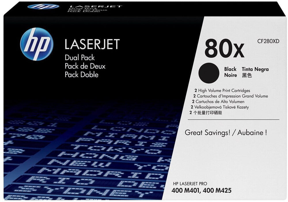 HP 80XD CF280XD Genuine Black Toner Cartridge