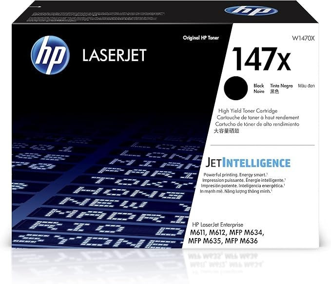 HP 147X W1470X Genuine Black Toner Cartridge
