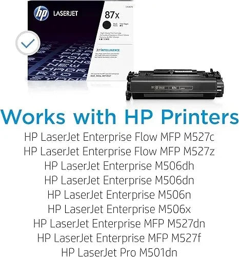 HP 87X Genuine Black Toner Cartridge